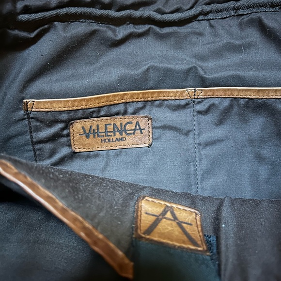 Vilenca Holland Brown Leather Woven Laptop Bag - Picture 5 of 11